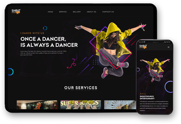 Shoot Source responsive website project