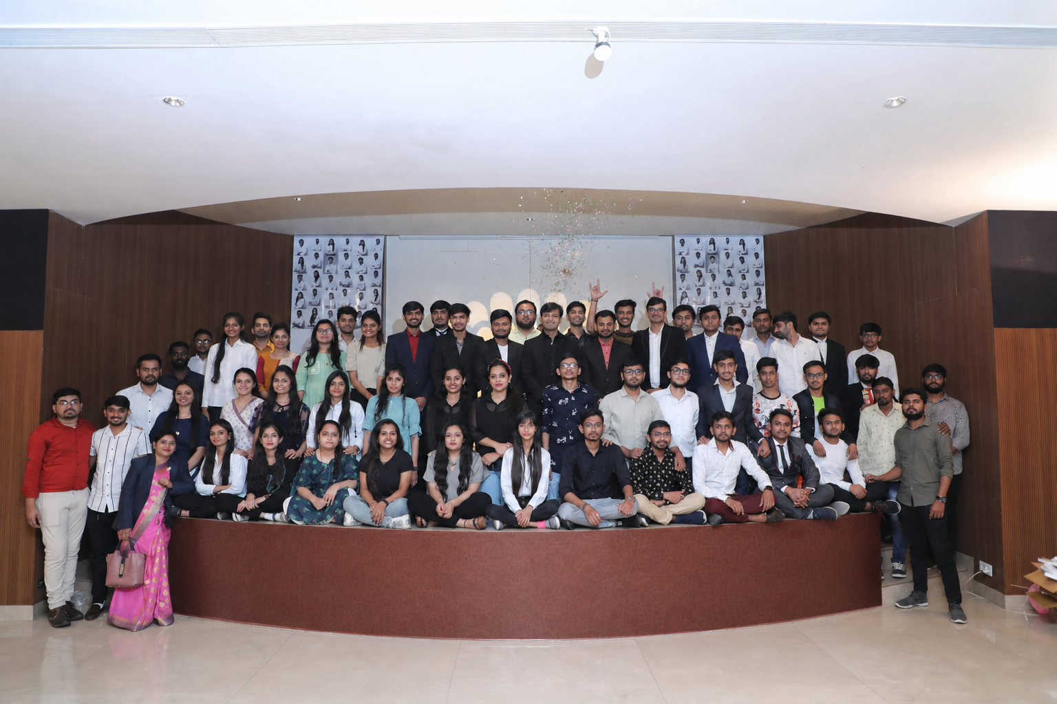 Affiliated technology delivery team at a company gathering